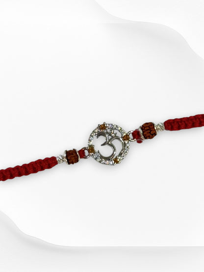 OM AARNA PURE SILVER RAKHI