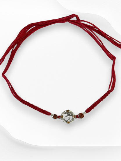 OM AARNA PURE SILVER RAKHI