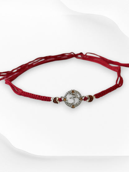 OM AARNA PURE SILVER RAKHI