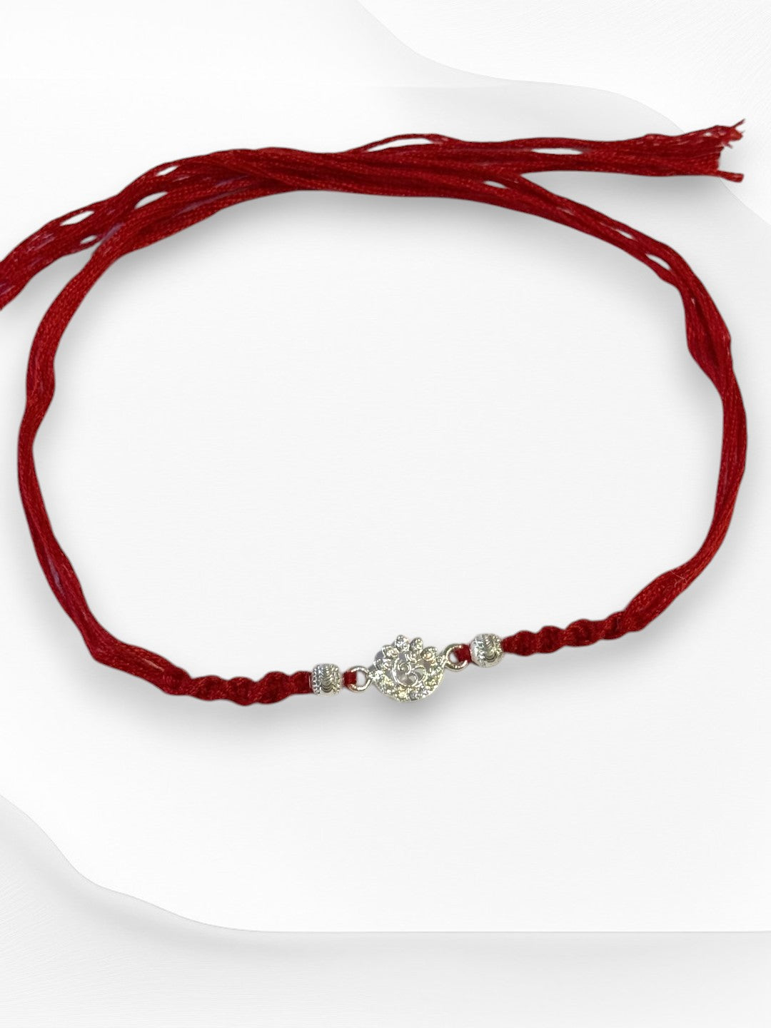 OM AARUSHI PURE SILVER RAKHI