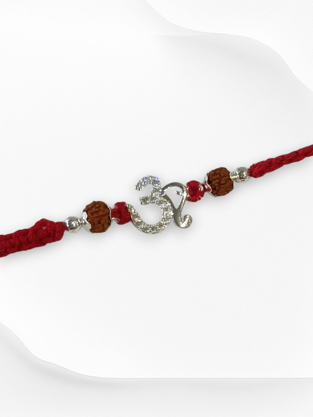 OM AVNI PURE SILVER RAKHI