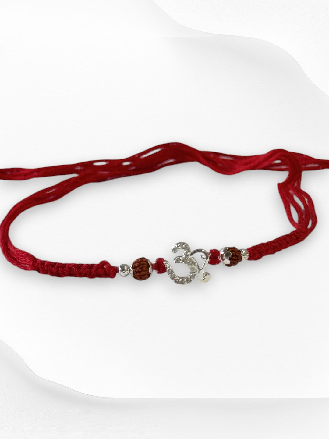 OM AVNI PURE SILVER RAKHI