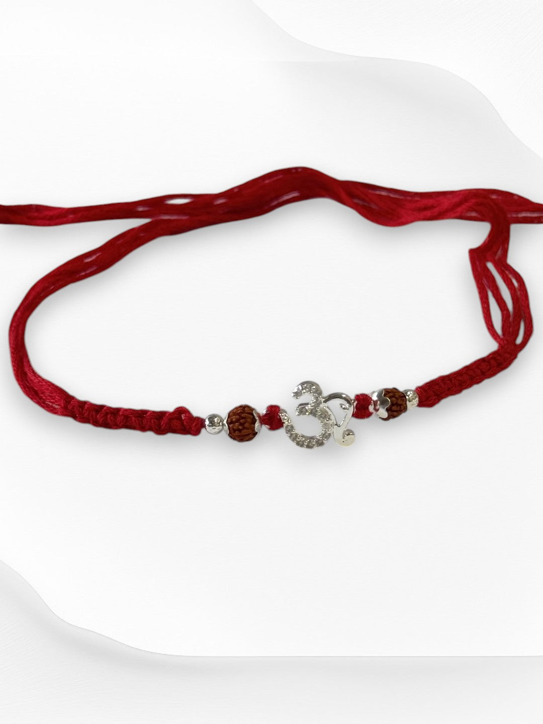 OM AVNI PURE SILVER RAKHI