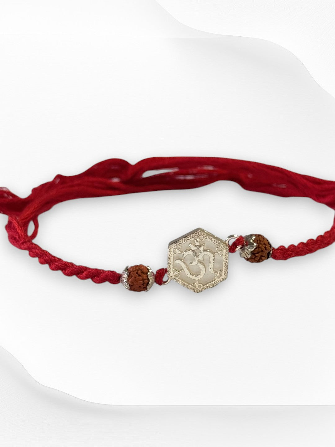 OM SANJANA PURE SILVER RAKHI