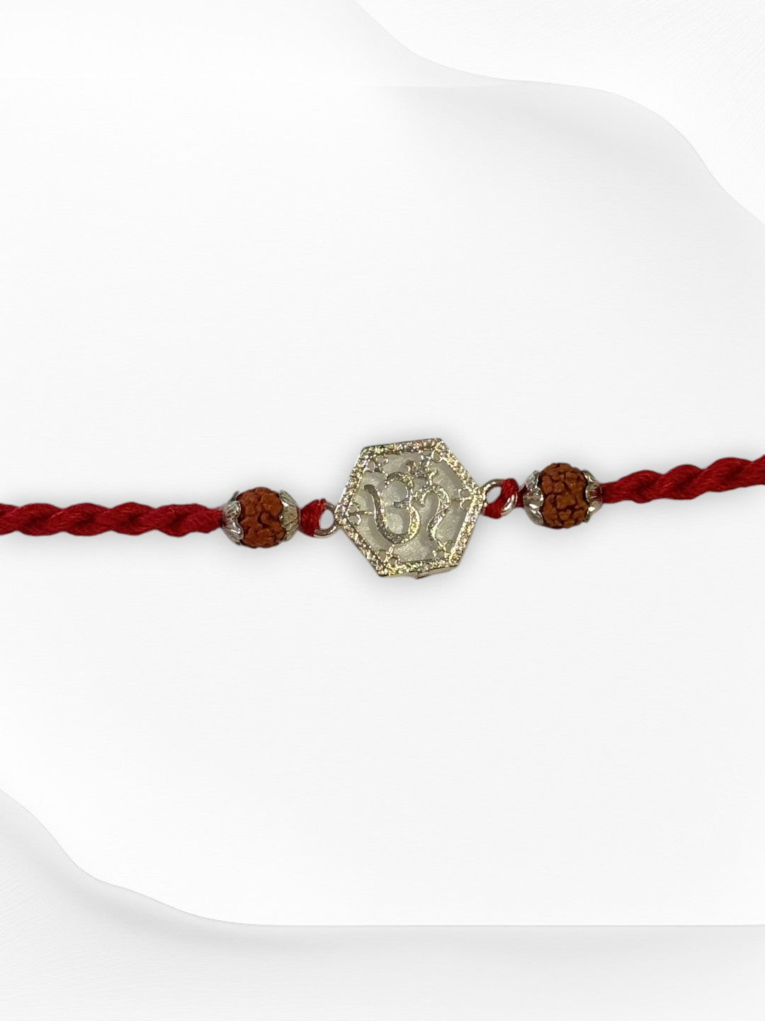 OM SANJANA PURE SILVER RAKHI