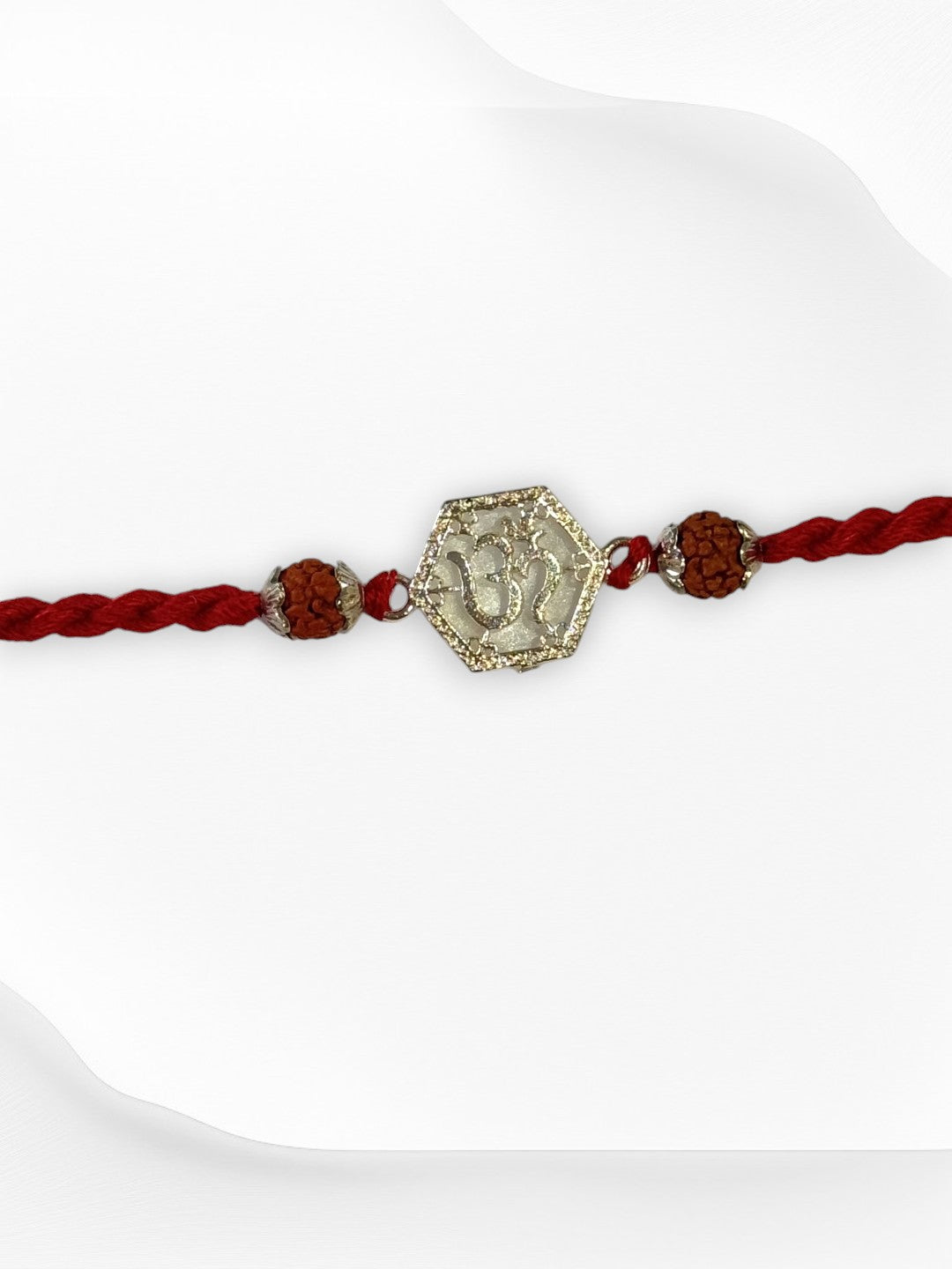 OM SANJANA PURE SILVER RAKHI