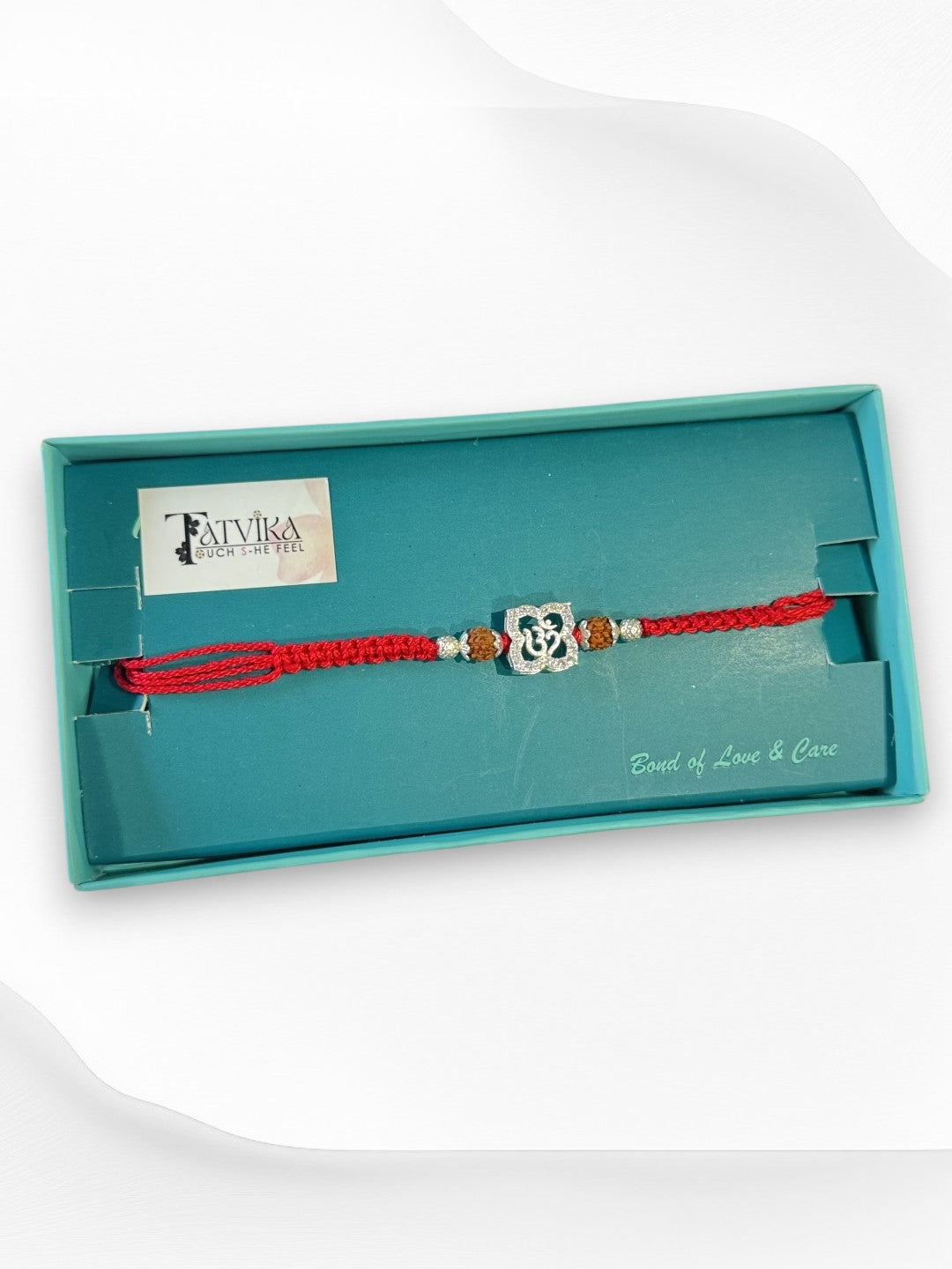 OM TRISHA PURE SILVER RAKHI