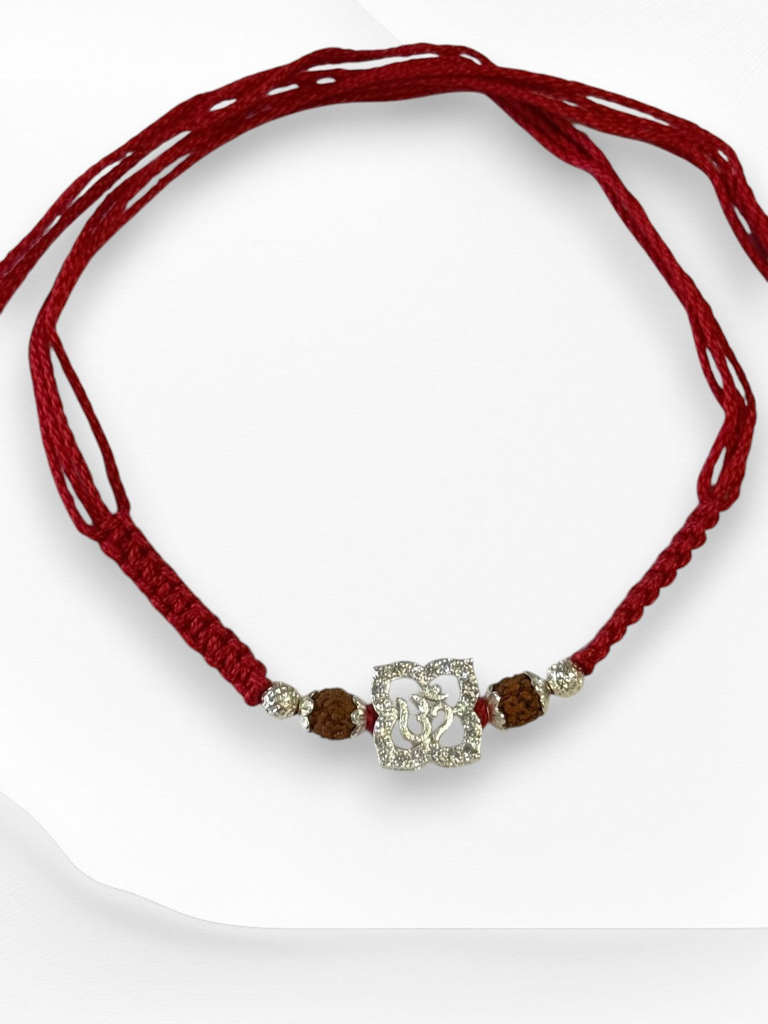 OM TRISHA PURE SILVER RAKHI