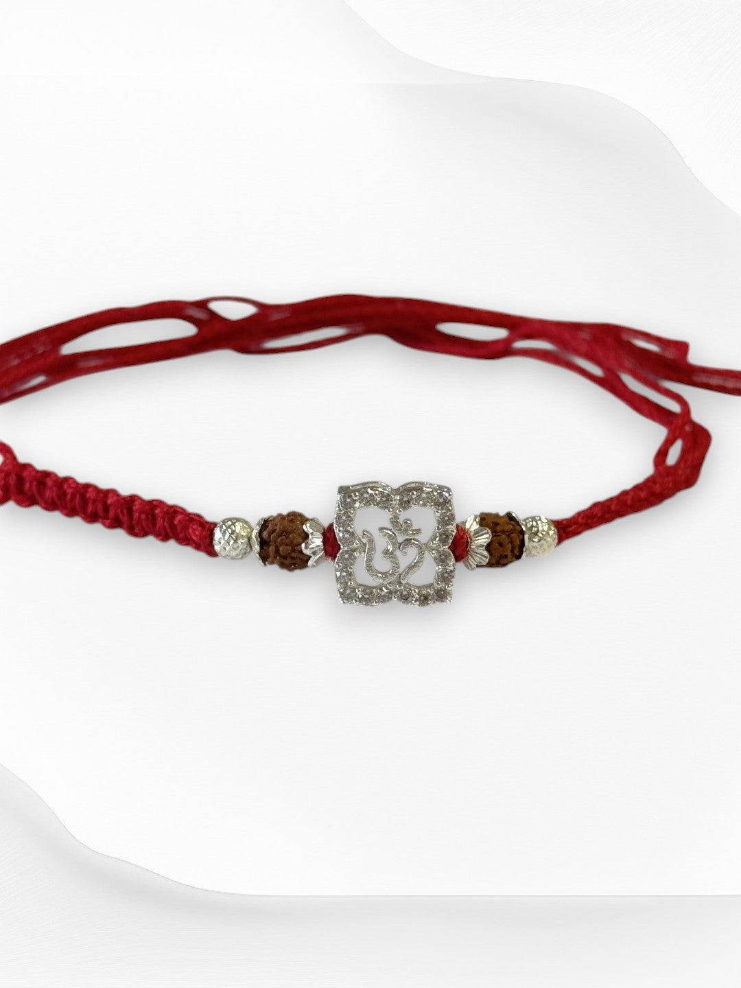 OM TRISHA PURE SILVER RAKHI