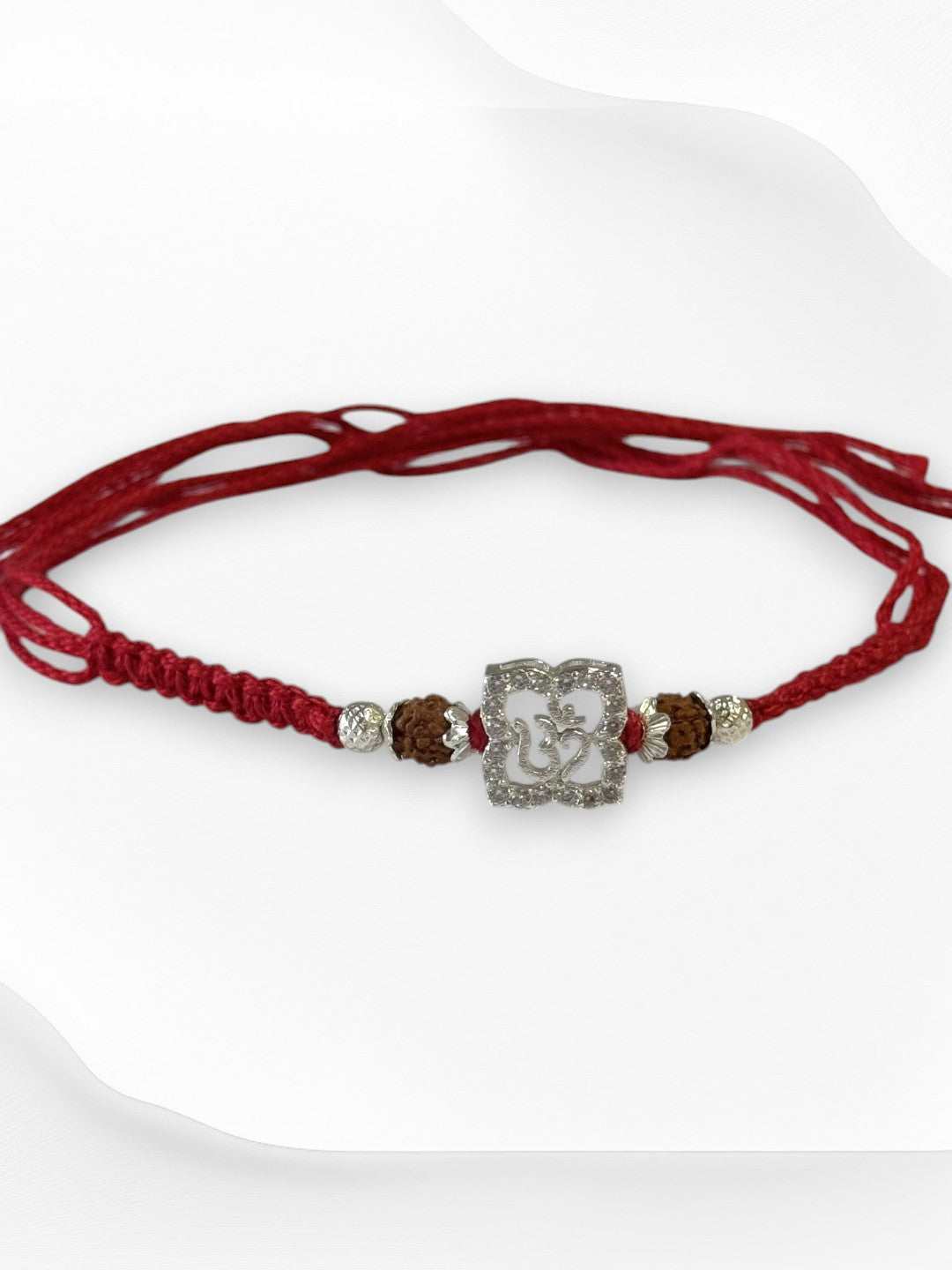 OM TRISHA PURE SILVER RAKHI