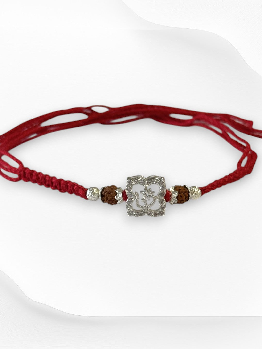 OM TRISHA PURE SILVER RAKHI