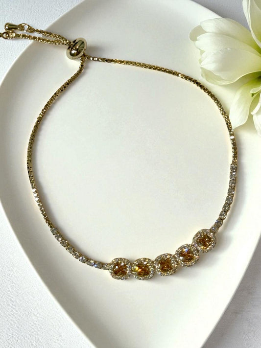 ORANGE DIAMOND BARCLAY BRACELET