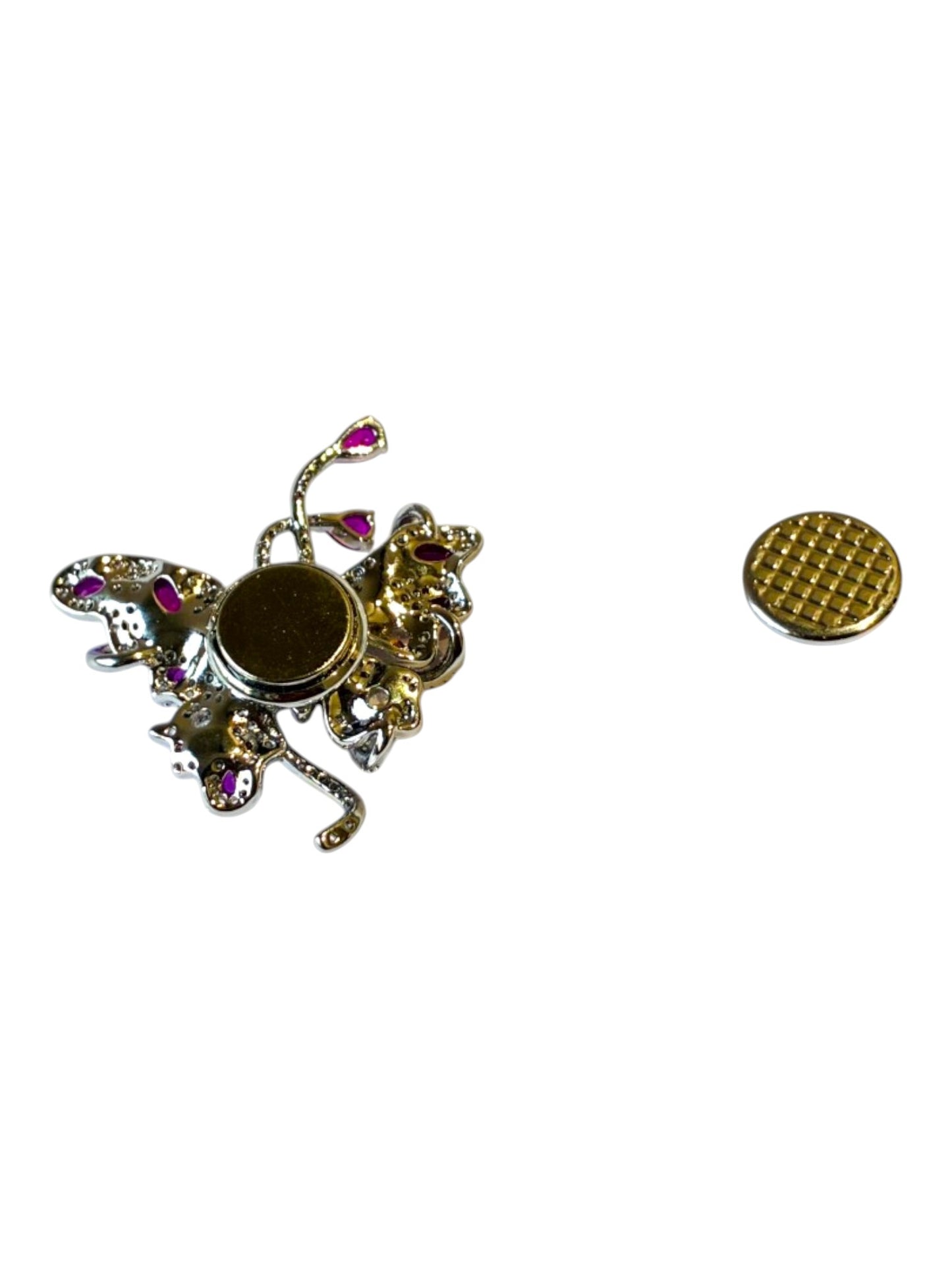 PINK BUTTERFLY CRIKEL BROOCH (MAGNETIC)