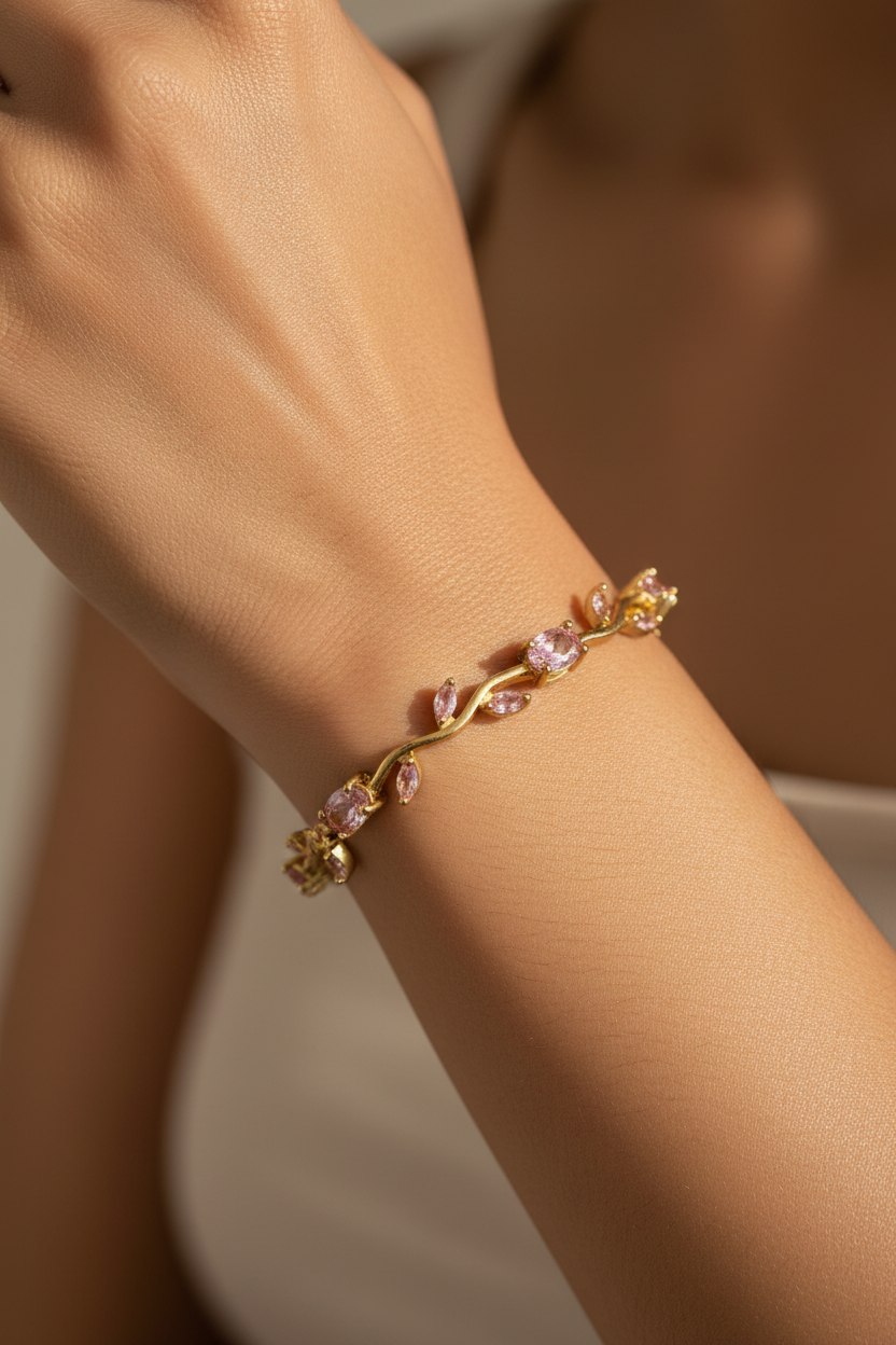 PINK DIAMOND ALTON TULIP BRACELET
