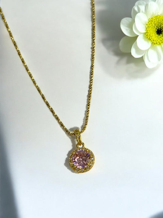 PINK DIAMOND AXSON NECKLACE