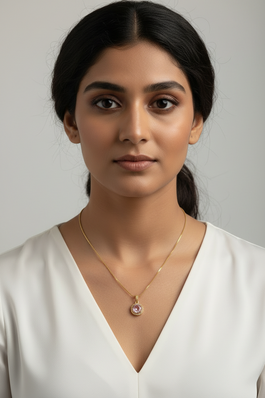 PINK DIAMOND AXSON NECKLACE