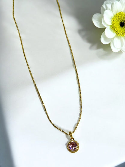 PINK DIAMOND AXSON NECKLACE