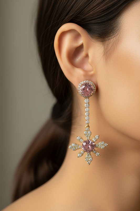 PINK DIAMOND CELESTE EARRINGS
