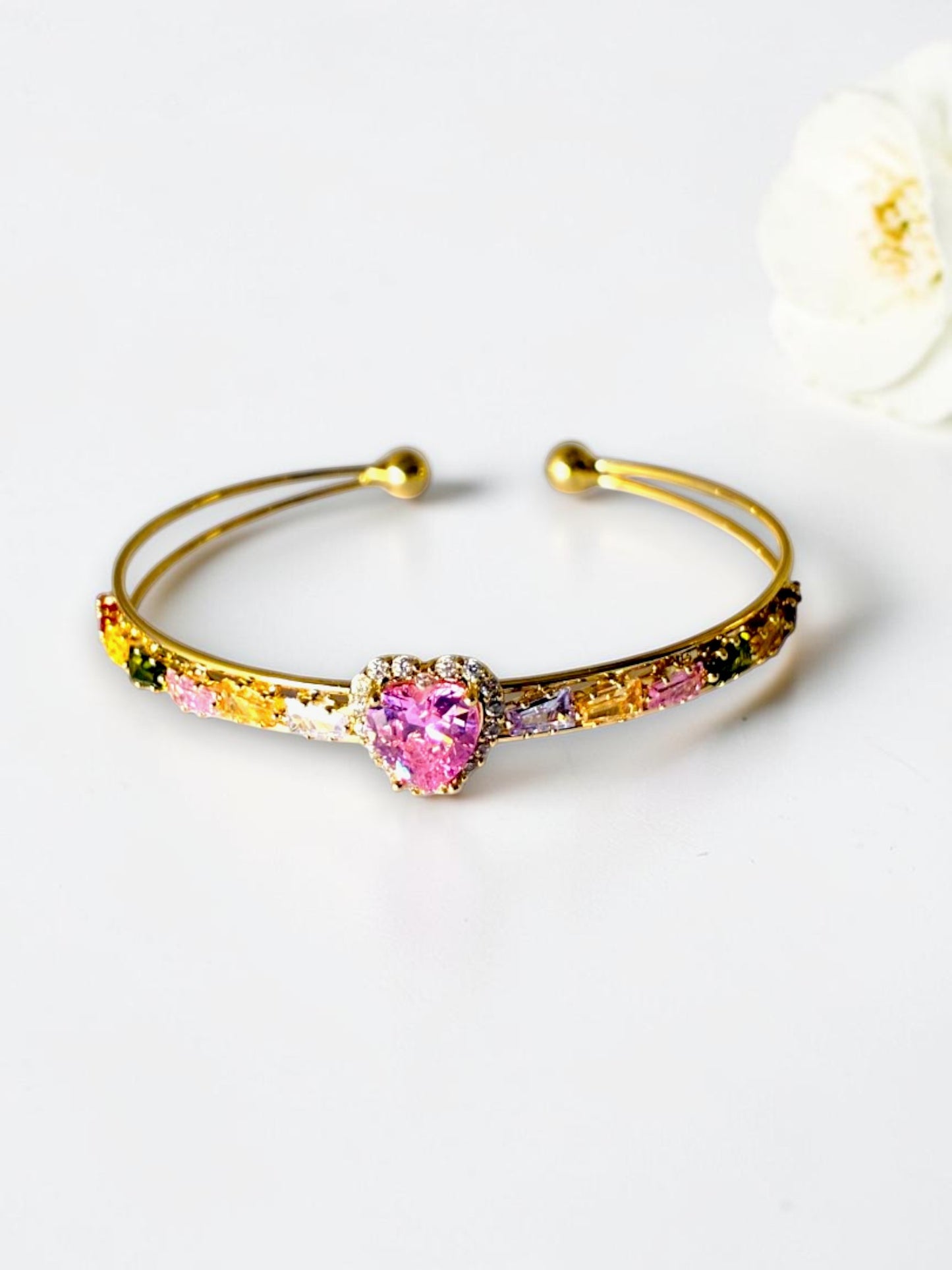PINK DIAMOND HADLEY BRACELET (CUFF)