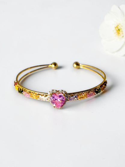 PINK DIAMOND HADLEY BRACELET (CUFF)