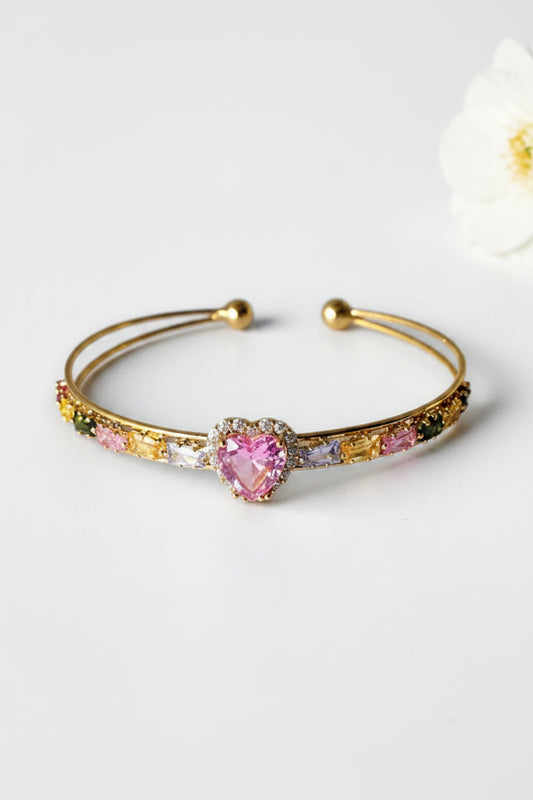 PINK DIAMOND HADLEY BRACELET (CUFF)