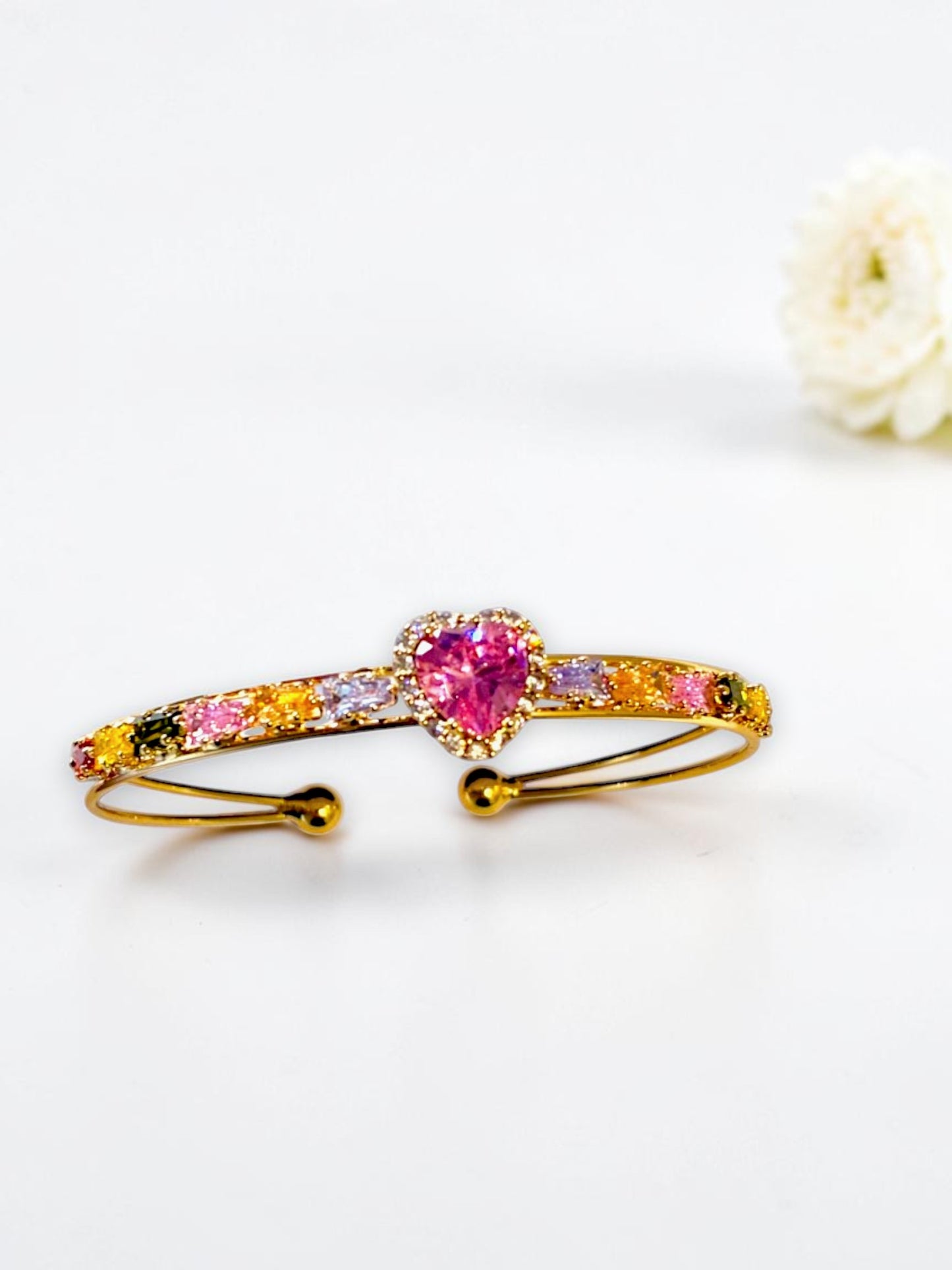 PINK DIAMOND HADLEY BRACELET (CUFF)