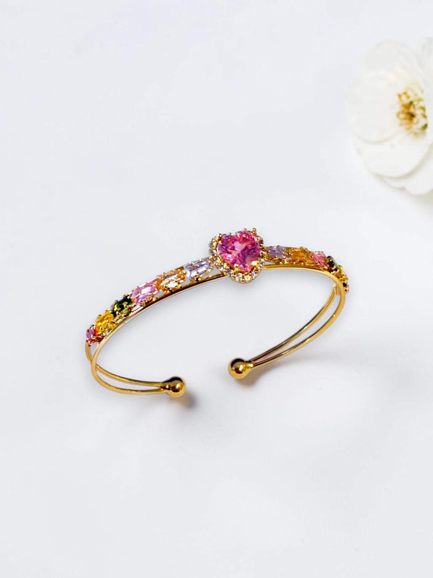 PINK DIAMOND HADLEY BRACELET (CUFF)