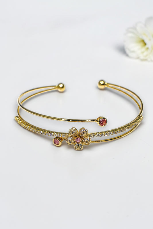 PINK DIAMOND KISTHER BRACELET (CUFF)