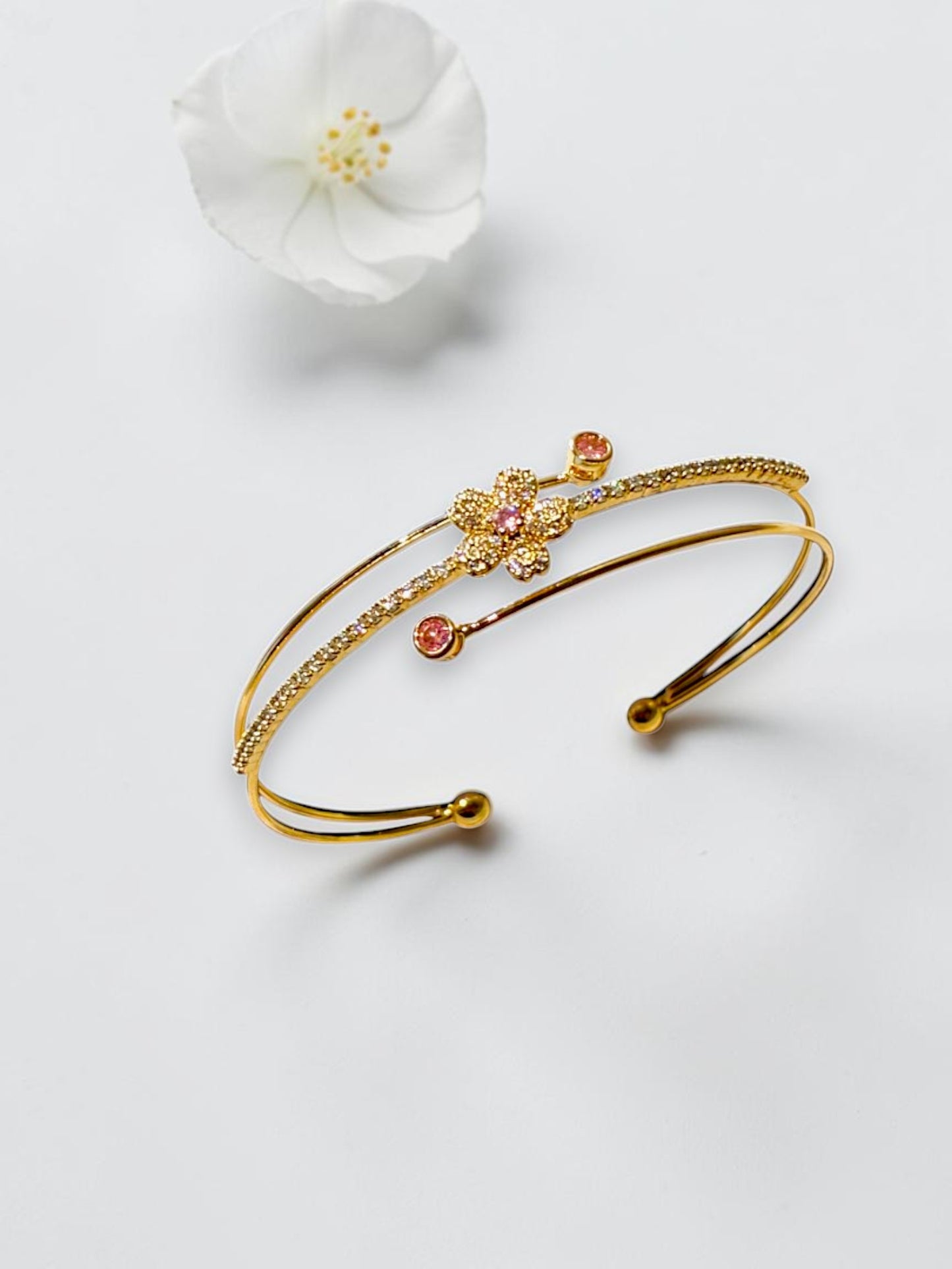 PINK DIAMOND KISTHER BRACELET (CUFF)