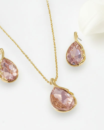 PINK DIAMOND LYDIA NECKLACE SET