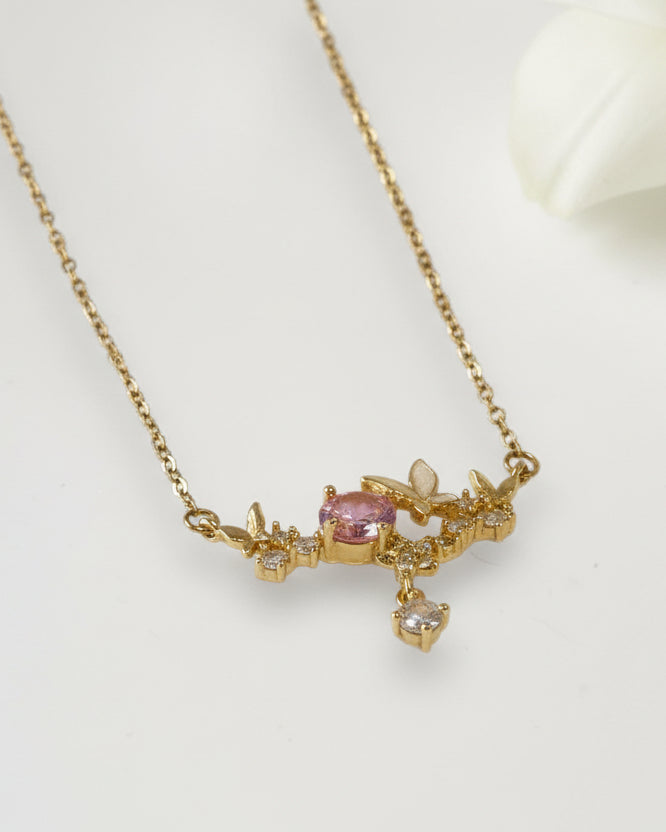 PINK DIAMOND NATALIE NECKLACE