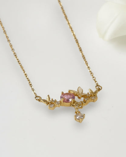 PINK DIAMOND NATALIE NECKLACE