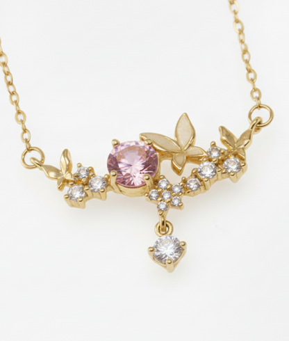 PINK DIAMOND NATALIE NECKLACE