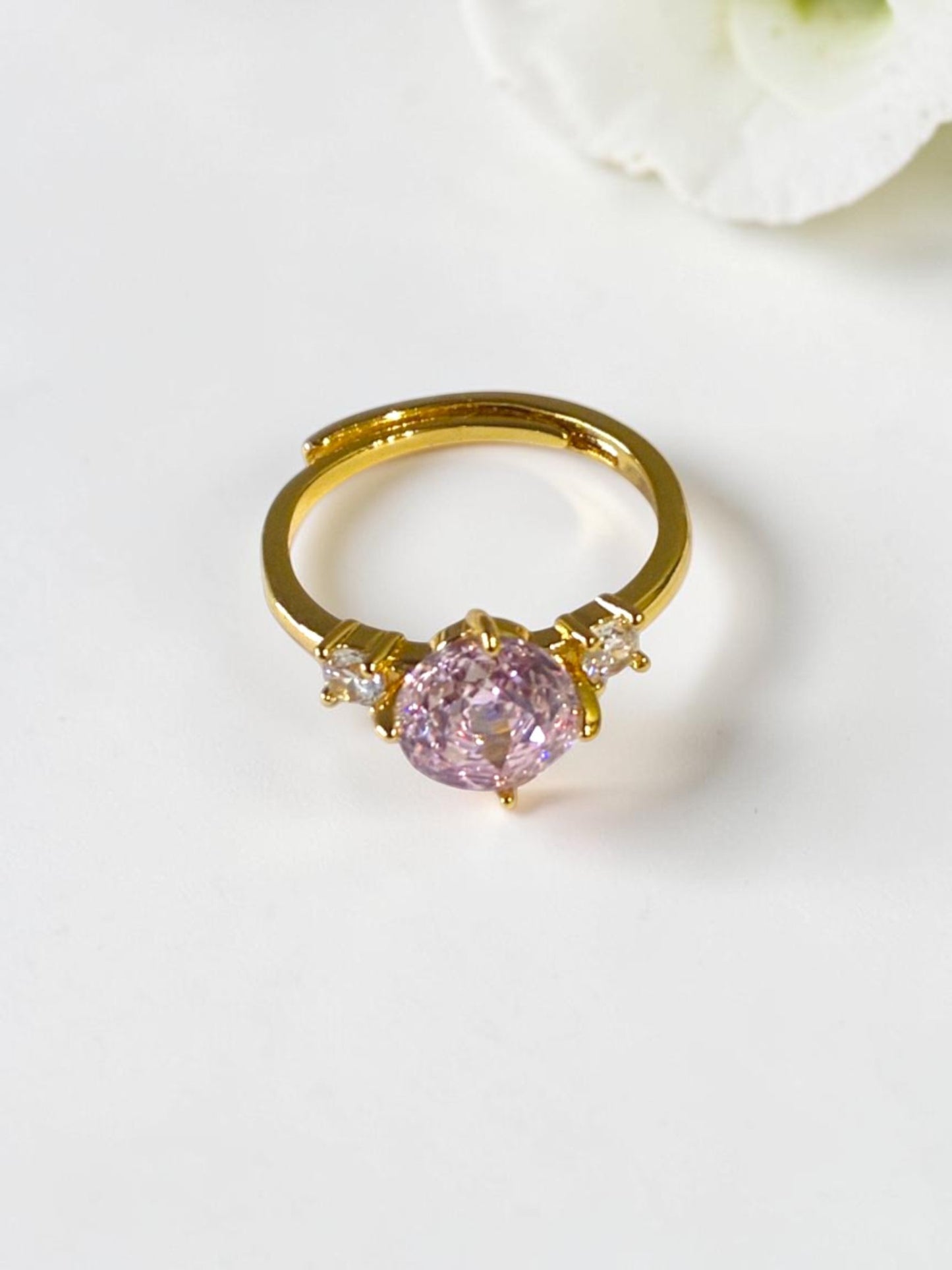 PINK DIAMOND PRANA RING