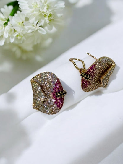 PINK DIAMOND RHODES EARRINGS