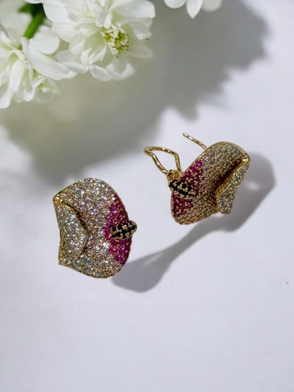 PINK DIAMOND RHODES EARRINGS