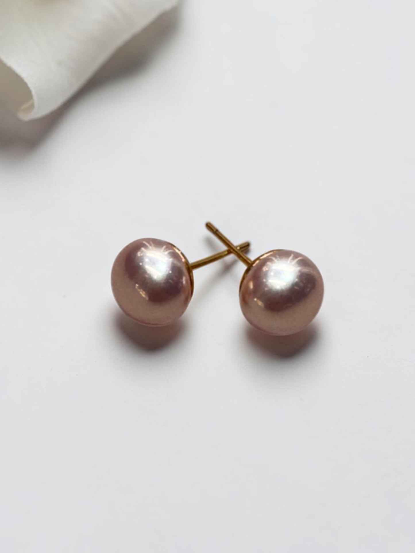 PINK SMALL PEARL GLENN EARRINGS
