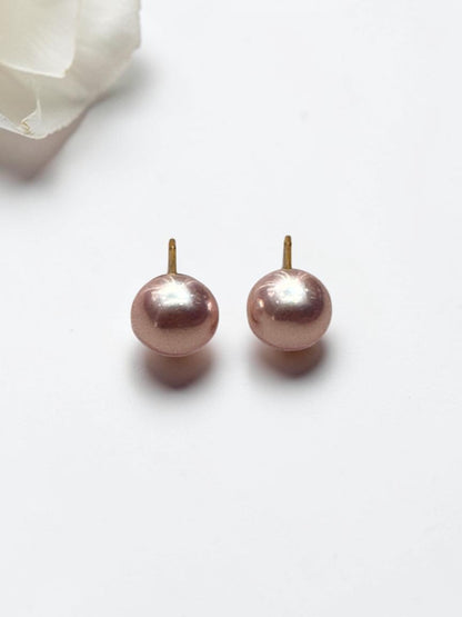 PINK SMALL PEARL GLENN EARRINGS