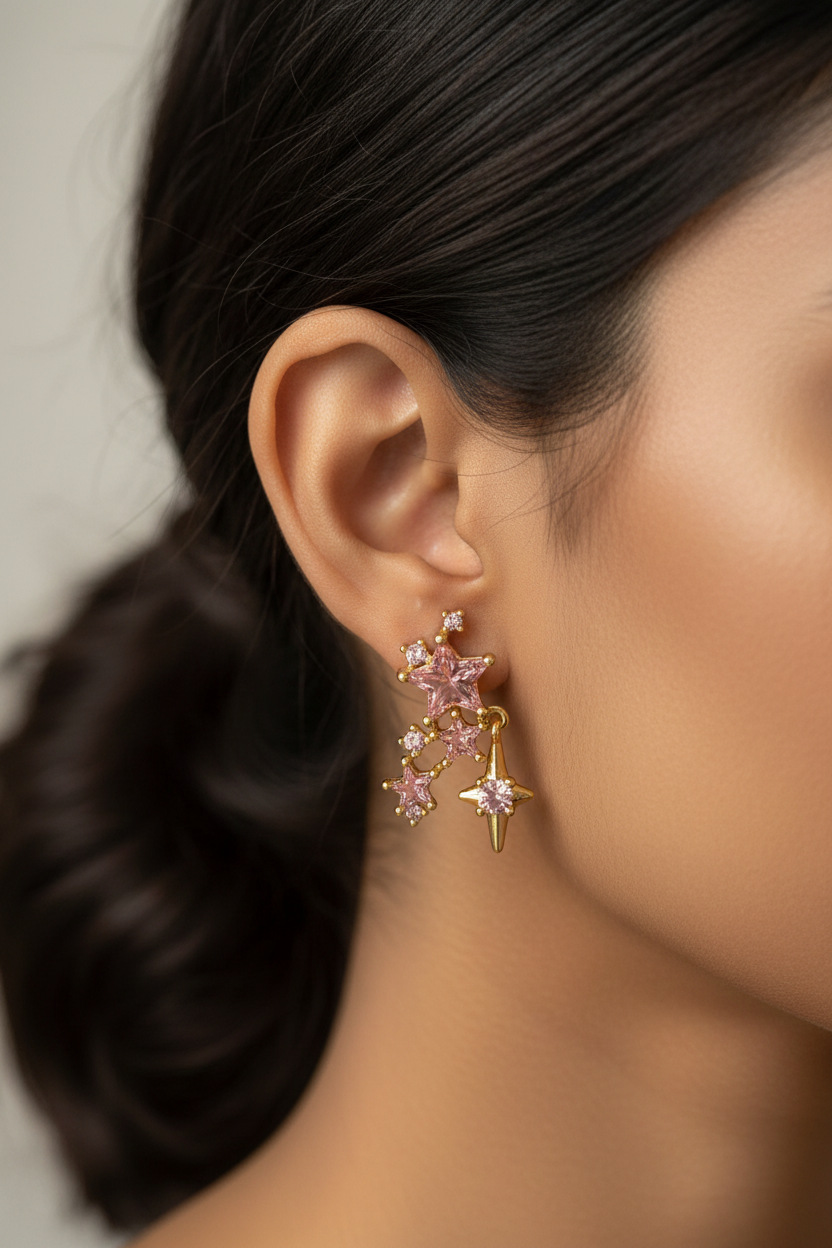 PINK STAR MIGUEL EARRINGS