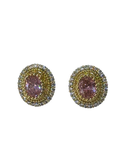 PINK STONE DELILAH EARRINGS