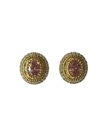 PINK STONE DELILAH EARRINGS