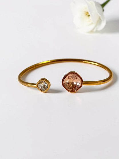 PEACH STONE STEVIE BRACELET (CUFF)