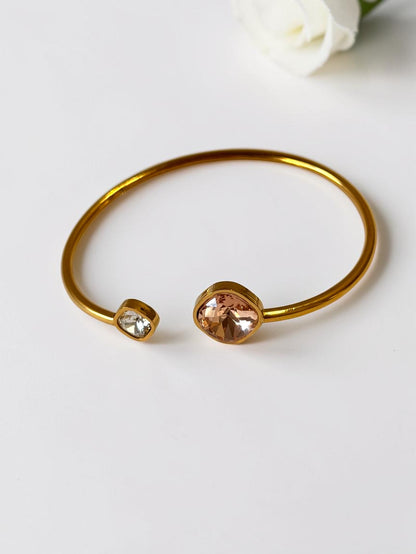 PEACH STONE STEVIE BRACELET (CUFF)