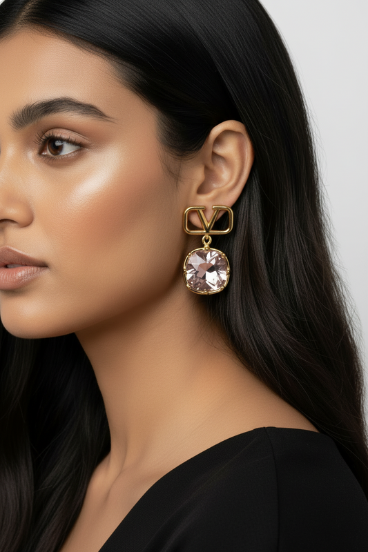 PINK DIAMOND VALENTINO BRAYCE EARRING