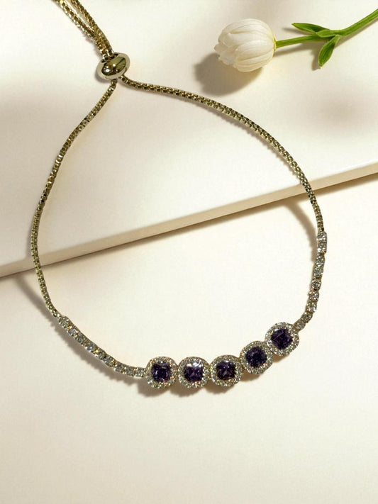 PURPLE DIAMOND BARCLAY BRACELET
