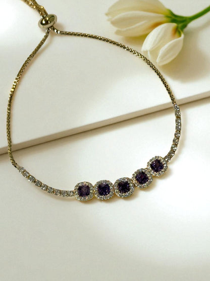 PURPLE DIAMOND BARCLAY BRACELET