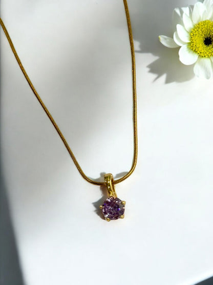 PURPLE DIAMOND REUBEN NECKLACE