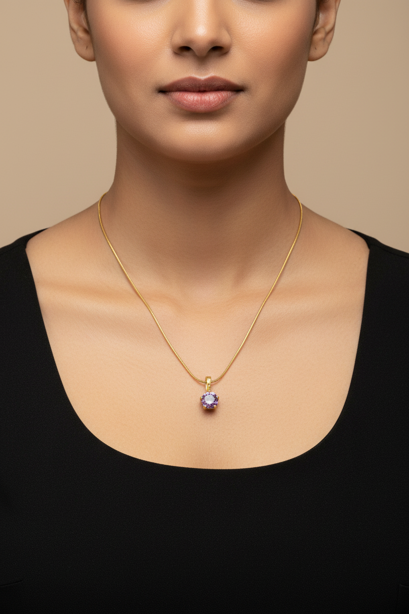 PURPLE DIAMOND REUBEN NECKLACE
