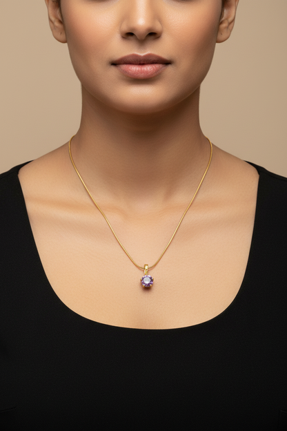 PURPLE DIAMOND REUBEN NECKLACE