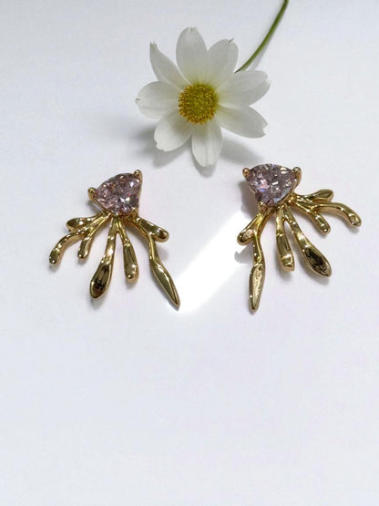 PURPLE HEART ARIAN EARRINGS